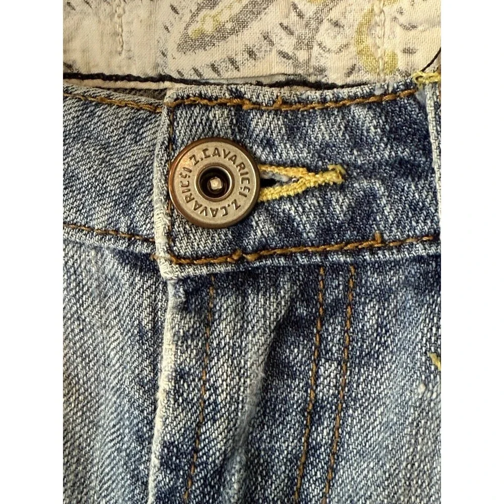 VTG Z Cavaricci Womens Cut Off Denim Shorts Sz 3 Destroyed Frayed 90s Y2K